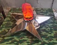 Звезда имитация пламени (197276) сертификат вечный огонь огня ø 1100 мм. авторская  в Щёлково