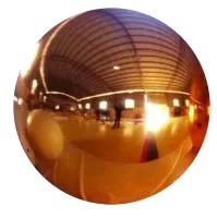 Полый шар из листовой меди (198299) поставка - сфера арт-объект ø 1000 мм. пустотелая  в Щёлково