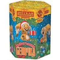 Салют Новогодняя белочка РС7079 купить от производителя Русская Пиротехника — Щёлково