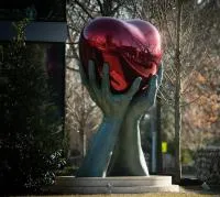 Скульптура сердце нержавеющая сталь (518280) сертификат арт-объект  в Щёлково