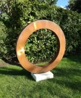 Кортеновская сталь кольцо садовая скульптура (518270) сертификат арт-объект  в Щёлково