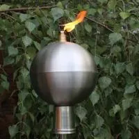 Серебряный шар (197439) производство тики факел садовые факелы ø 120 мм. универсальная  в Щёлково