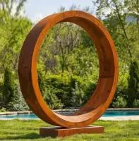 Кортеновская сталь скульптура кольцо (518267) монтаж арт-объект  в Щёлково