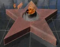 Звезда вечного огня из красного гранита в Щёлково (518541)