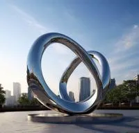 Кольца из нержавеющей стали скульптура (518263) поставка арт-объект  в Щёлково