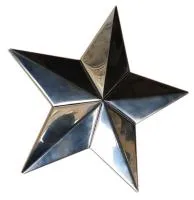 Звезда на стелу обелиск (197202) монтаж - стела памятник ø 250 мм. пустотелая  в Щёлково