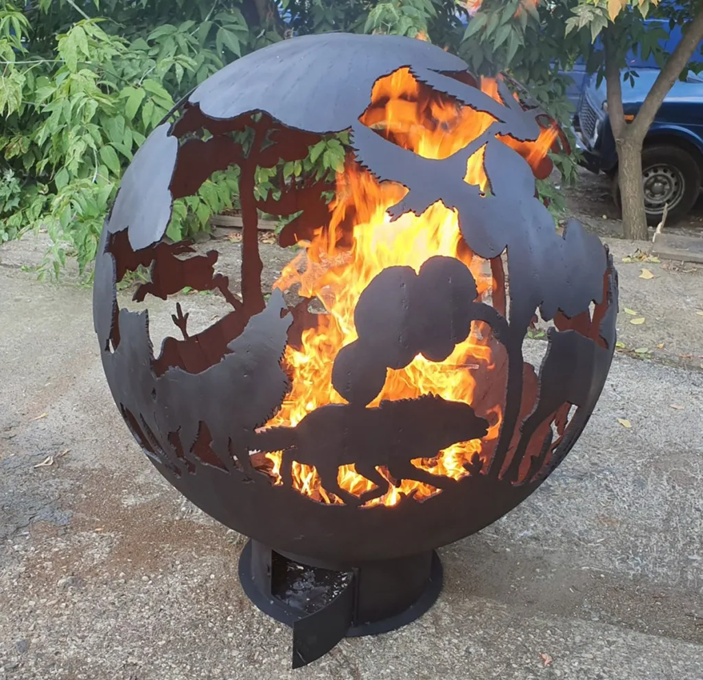 Стальная сфера - шар для разведения костра купить в Щёлково Металлический шар для костра купить с доставкой в Щёлково