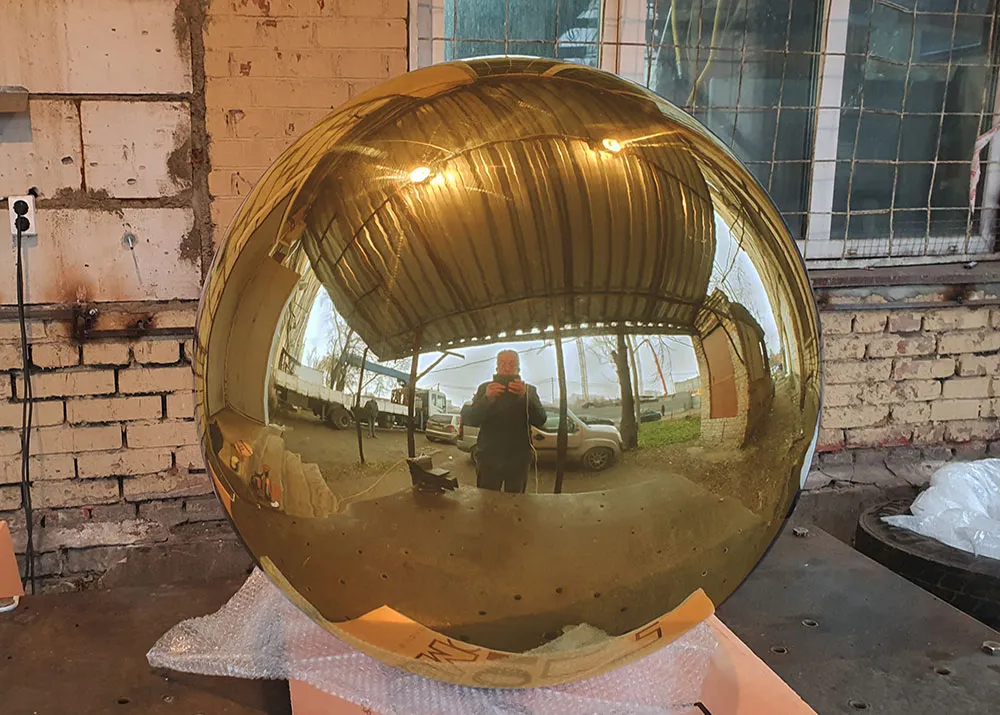 Производство зеркальных шаров из латуни в Щёлково - поставка металлических шаров из латуни во все города России